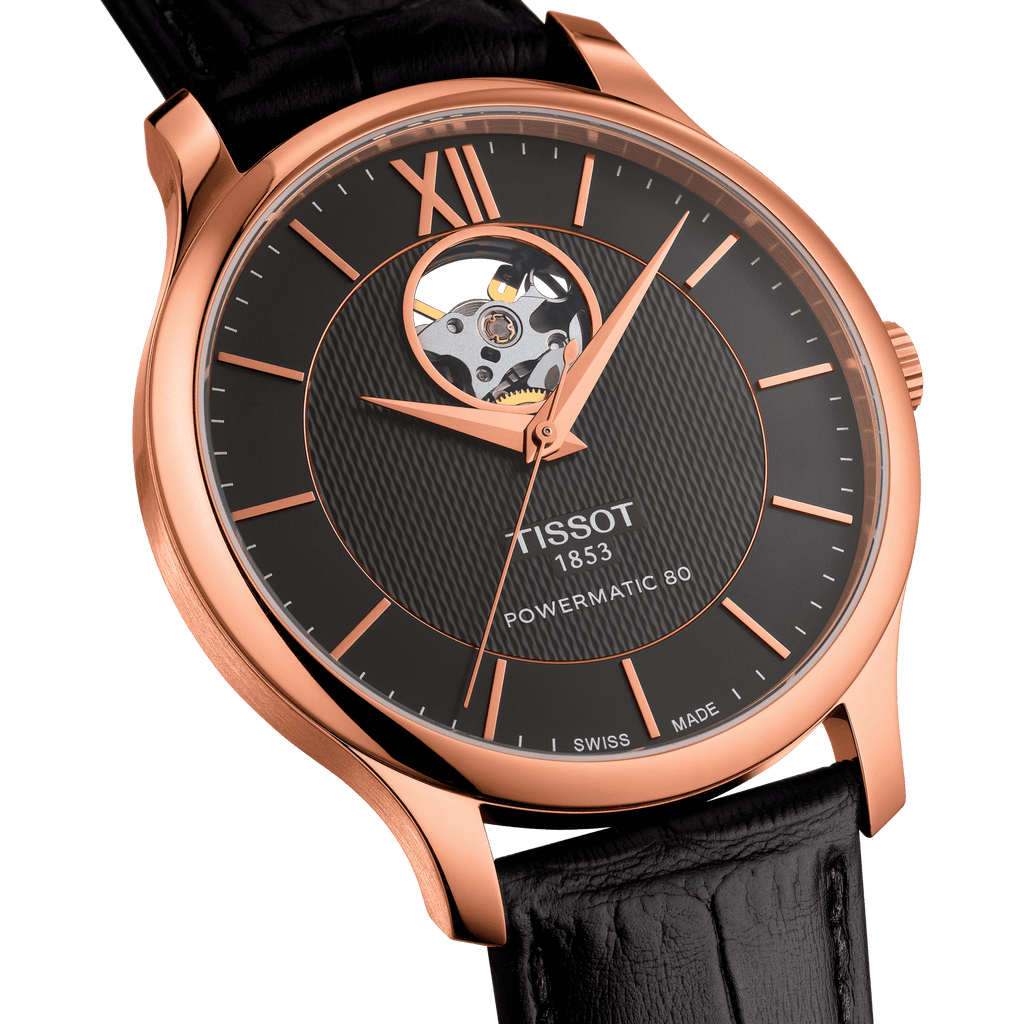 Tissot Tradition Powermatic 80 Open Heart T0639073606800 - Ram Prasad Agencies | The Watch Store